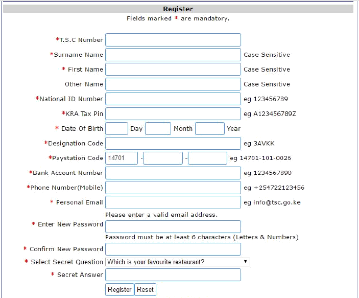 TSC Payslip