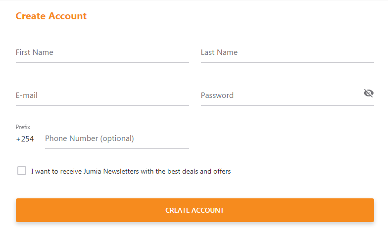 Jumia account