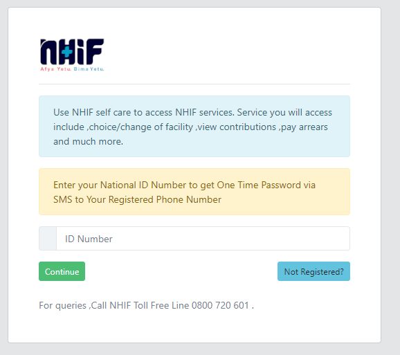 how to check nhif status