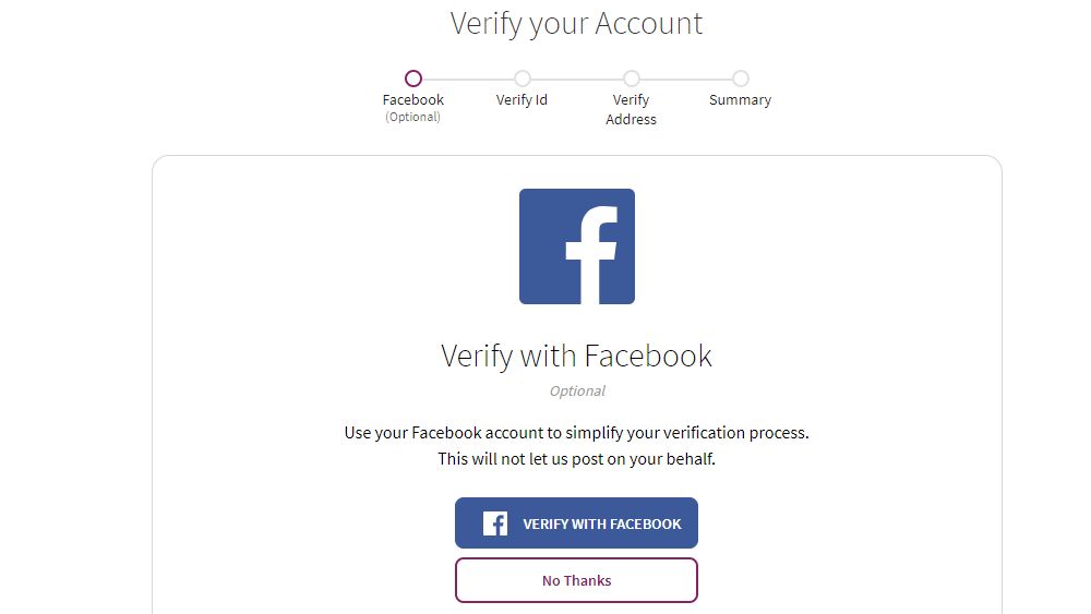 Skrill Facebook Verification