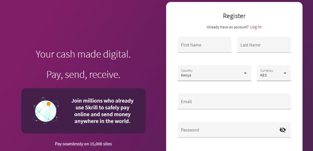 Skrill Registration