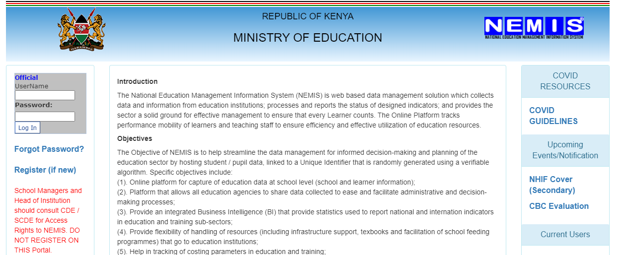 NEMIS Portal How to Register & Login in 2022 AfriTechNews
